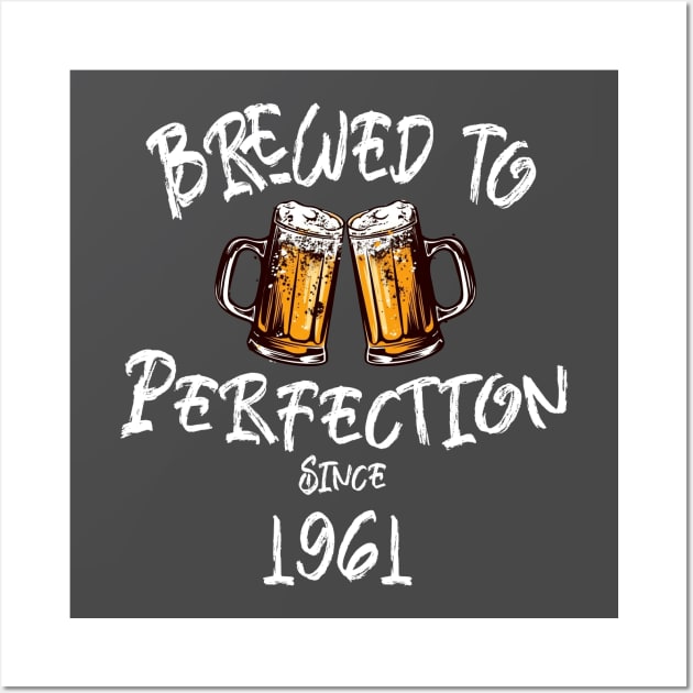 Brewed to Perfection, Personalized Birth Year T-shirt, Birthday Custom Shirt, Birthday Gift, Tee Wall Art by Alpha Omega Expression